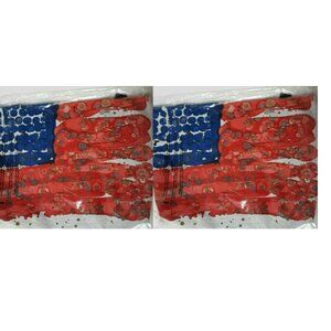 2 Unisex Lovitude Flag Bag Tote Shoulder Gym Grocery Easy Carry Store Bag Sack